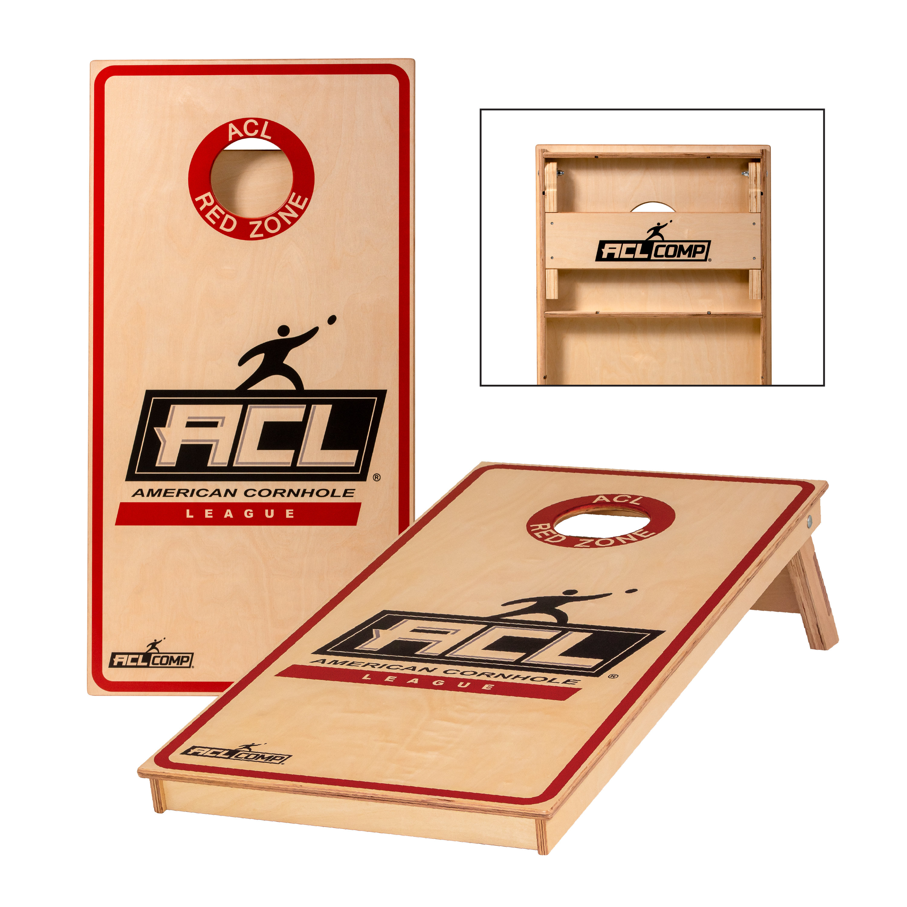 ACL Approved -Solid Wood fashion CORNHOLE